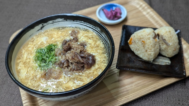 但馬牛　玉子あんかけうどんセット